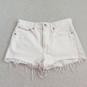 Madewell Relaxed Denim Shorts White Size 25